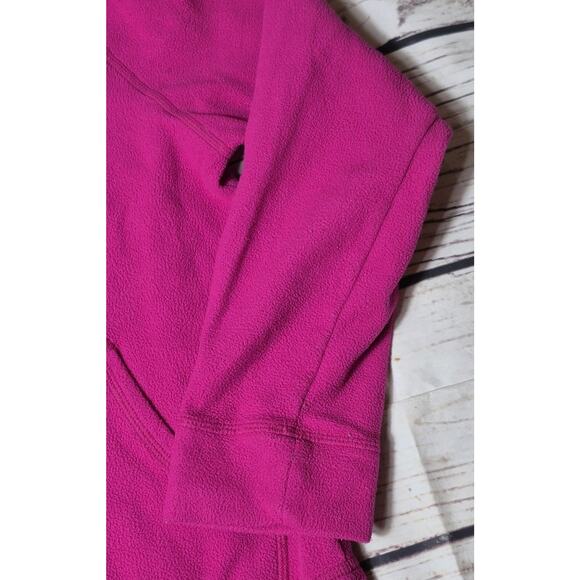The North Face Hooded Fleece Jacket Pink Girls Size 14/16 Large, Full Zip - Picture 2 of 8